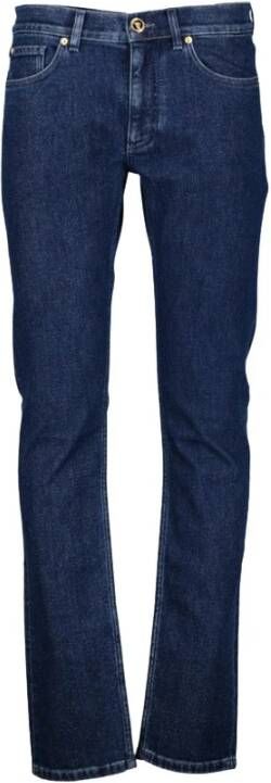 Versace Slim-fit Jeans Blauw Heren
