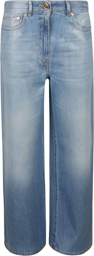 Versace Rechte spijkerbroek Blauw Dames