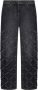 Versace Zwarte Jeans Broek Oversized Fit Alle Temperaturen 100% Katoen Black Dames - Thumbnail 1