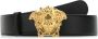 Versace Zwart Leren Medusa Riem Black Heren - Thumbnail 10