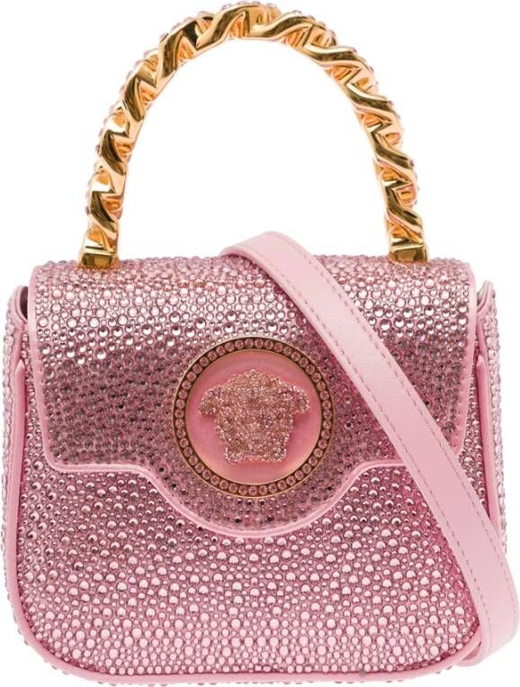 Versace Roze Mini Top Handtassen Roze Dames