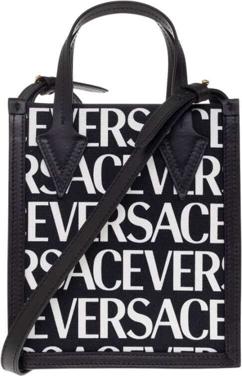 Versace Schoudertas met monogram Black Heren