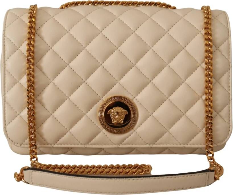 Versace Schoudertas Medusa gewatteerde lederen crossbody