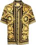 Versace Zwarte zijden overhemd met barokprint Multicolor Heren - Thumbnail 1