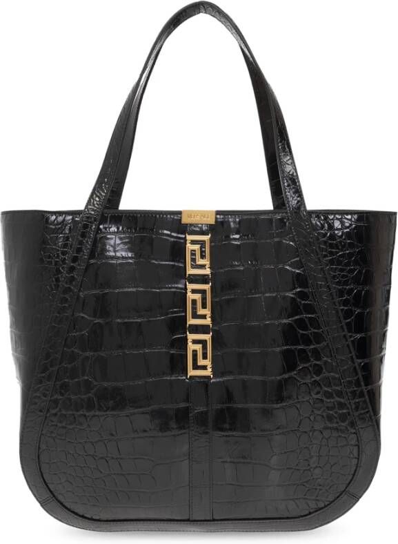 Versace Shopper tas Zwart Dames