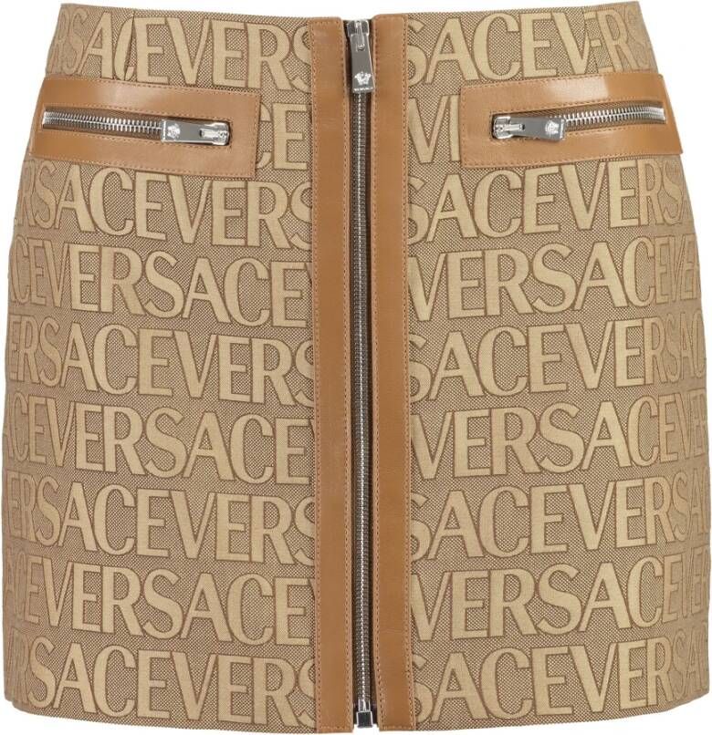 Versace Short Skirts Beige Dames