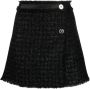 Versace Geëmailleerde Medusa Tweed Rok Black Dames - Thumbnail 1