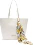 Versace Jeans Couture Saffiano Leren Handtas met Metalen Logo White Dames - Thumbnail 5