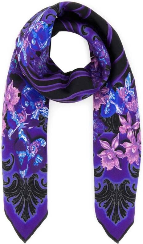 Versace Silky Scarves Paars Dames