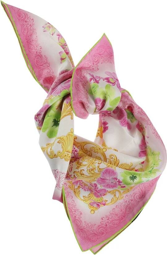 Versace Silky Scarves Wit Dames
