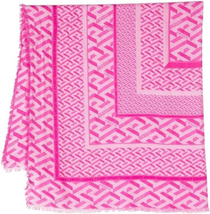 Versace La Greca sjaal Pink Dames