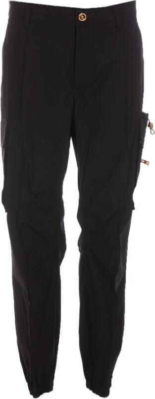 Versace Strak gesneden broek Black Heren