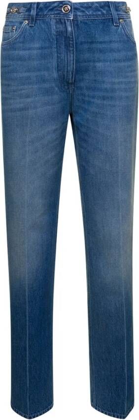 Versace Slim-fit Jeans voor Moderne Vrouw Blue Dames