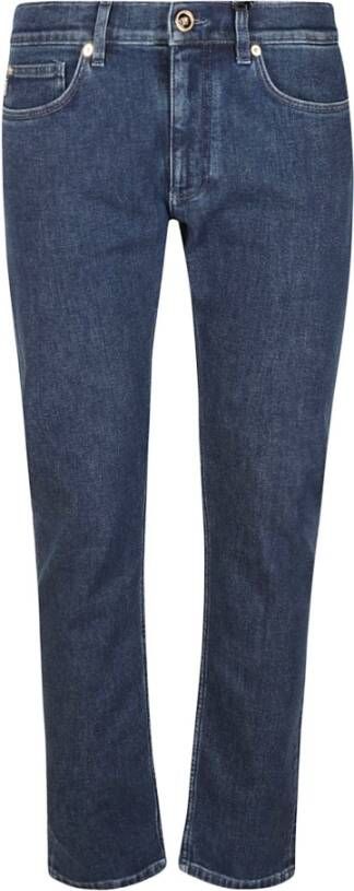 Versace Slim-fit Jeans Blauw Heren