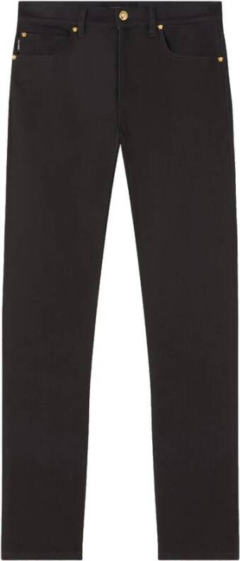 Versace Denim Jeans met Achterlogo Detail Black Heren
