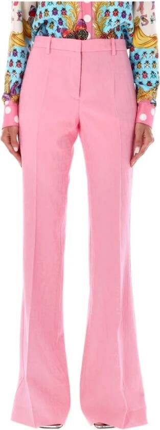 Versace Slim-fit Trousers Roze Dames