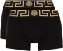 Versace Zwarte katoenen boxershort met Greca-detail Black Heren - Thumbnail 8