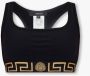 Versace Zwarte Racer Back Shirt met Greca Rand Zwart Dames - Thumbnail 2