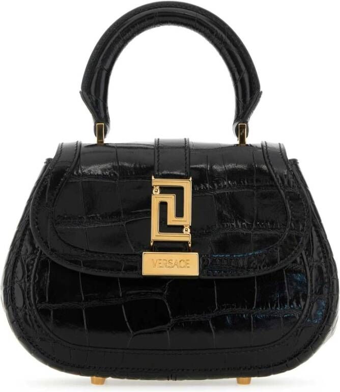 Versace Mini Greca Goddess Handtas Black Dames