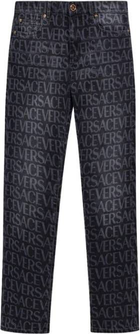 Versace Straight Jeans Grijs Heren