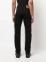 Versace Zwarte Straight-Leg Jeans met Middelhoge Taille Zwart Heren - Thumbnail 6