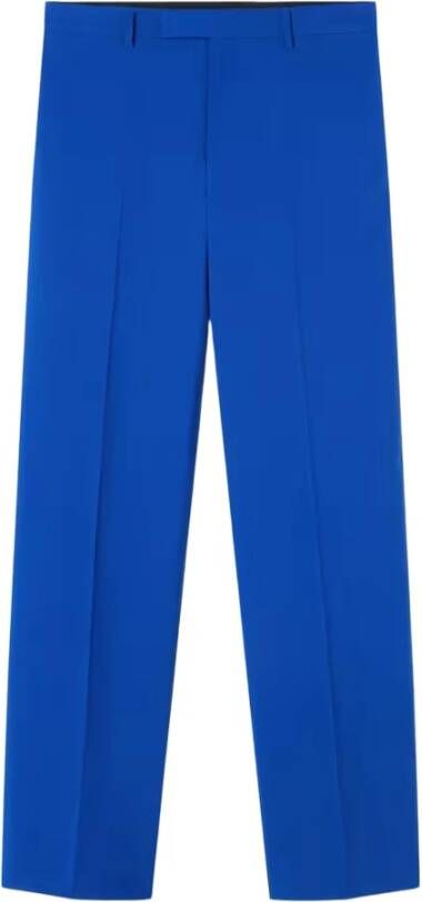 Versace Straight Trousers Blauw Heren