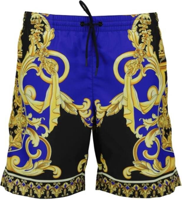 Versace Logo zwem shorts Blauw Heren