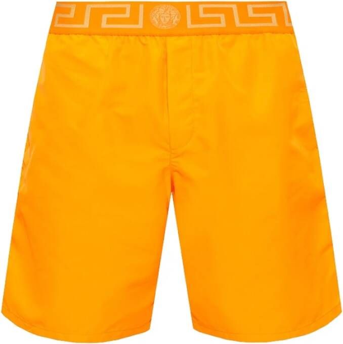 Versace Medusa Logo Zwemshorts Oranje Orange Heren