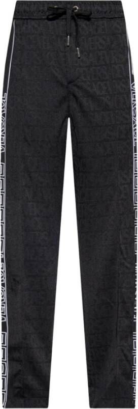 Versace Sweatpants met logo Zwart Heren