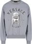 Versace Katoenen Crewneck Sweatshirt met Logo Detail Gray Heren - Thumbnail 1