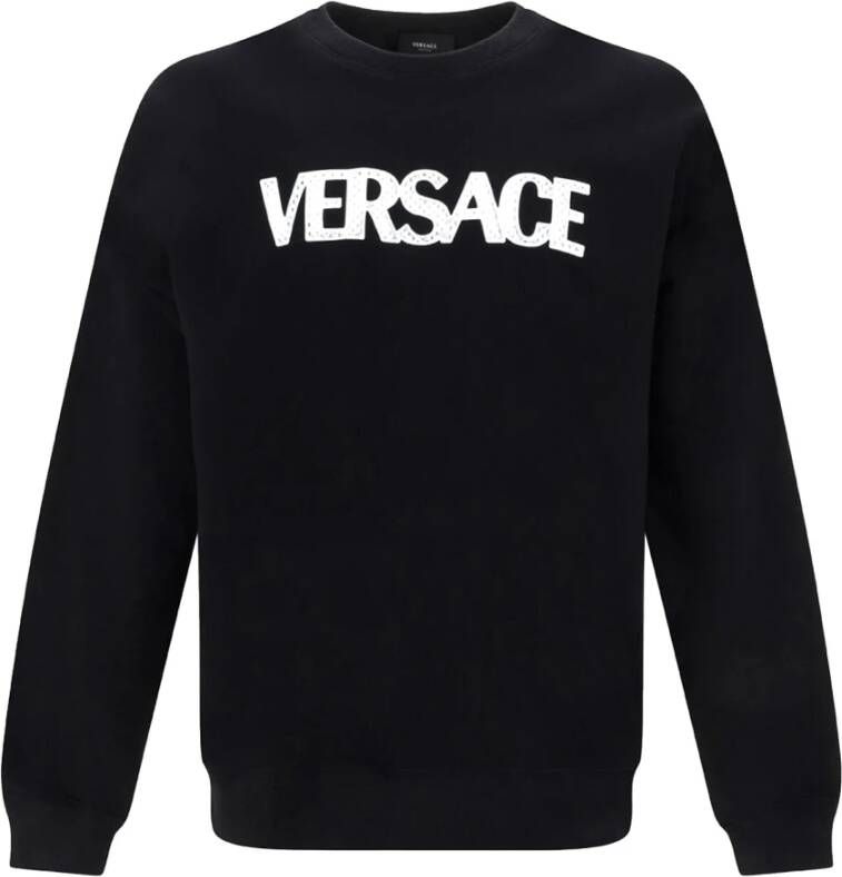 Versace Logo Sweartshirt Black Dames