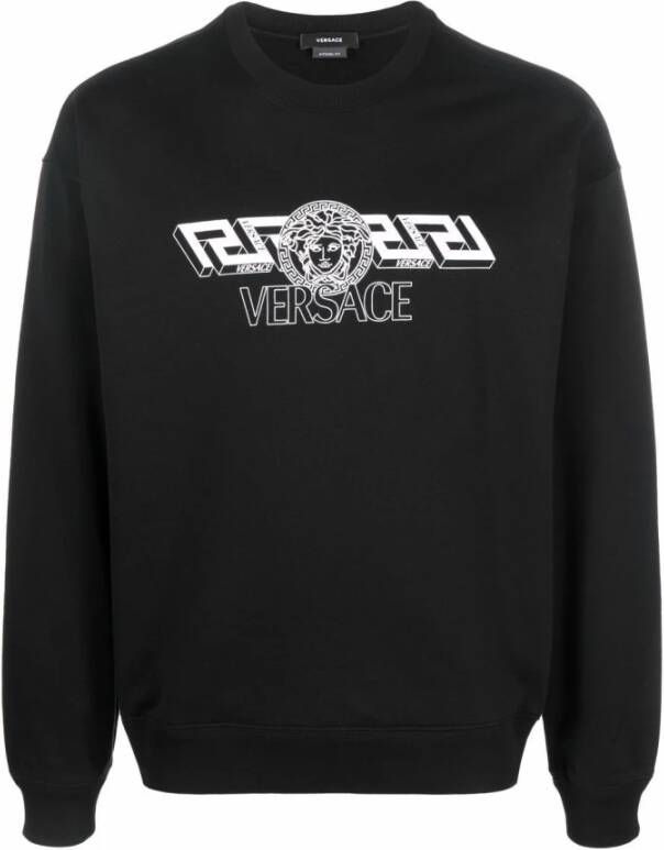 Versace Bedrukt sweatshirt Zwart Heren