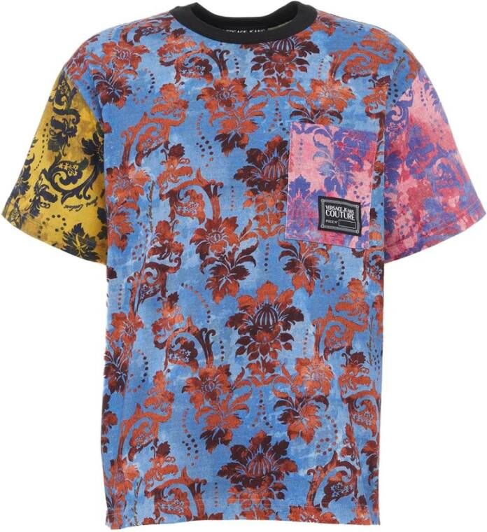 Versace T-shirt 73Gah6R2 Js100 22 Blauw Heren