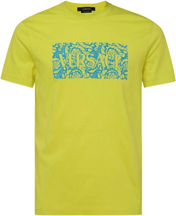 Versace T-shirt Yellow Heren