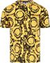 Versace Katoenen Stretch T-shirt met Print Yellow Heren - Thumbnail 4