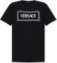 Versace Zwarte T-shirts en Polos met geborduurd logo Zwart Dames - Thumbnail 1