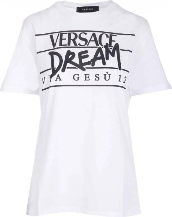 Versace T-shirt White Dames
