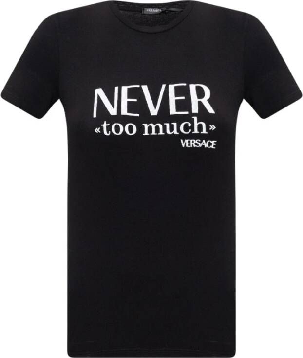 Versace Stijlvol T-shirt voor elke gelegenheid Black Dames