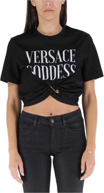 Versace T-shirt Zwart Dames