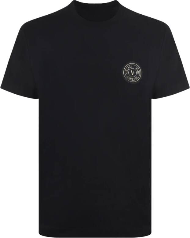 Versace Jeans Couture Zwarte T-shirts Black Heren