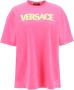 Versace Katoenen Logo Top Pink Dames - Thumbnail 1