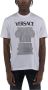 Versace Bedrukt T-shirt met Ronde Hals en Korte Mouwen White Heren - Thumbnail 1