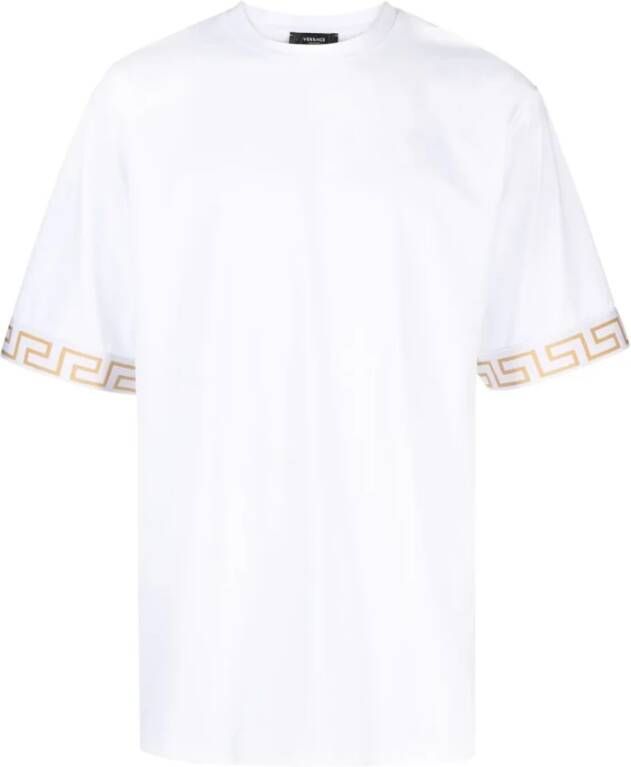 Versace Witte T-shirts en Polos White Heren