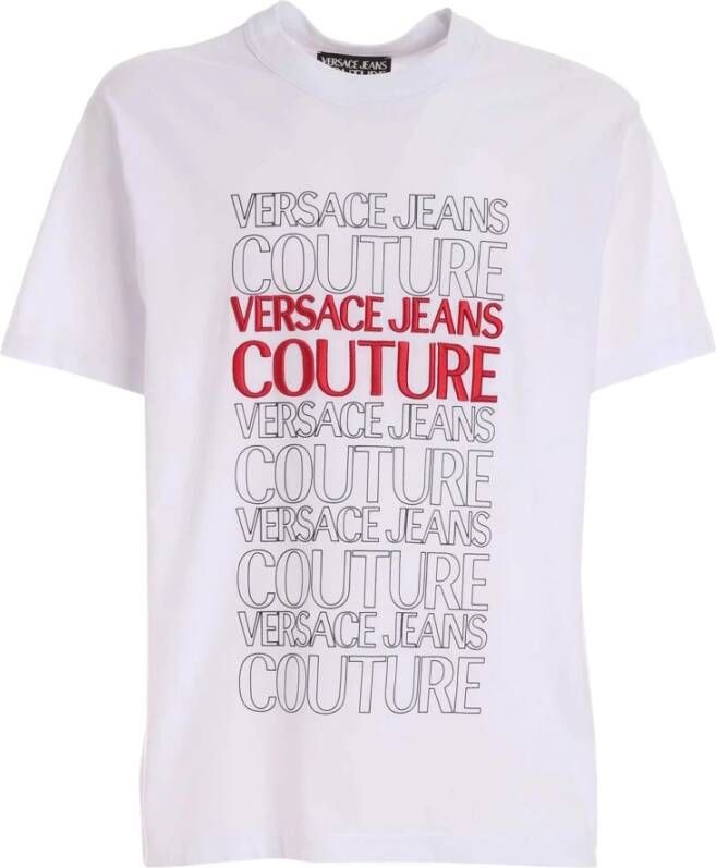 Versace T-Shirts Wit Heren