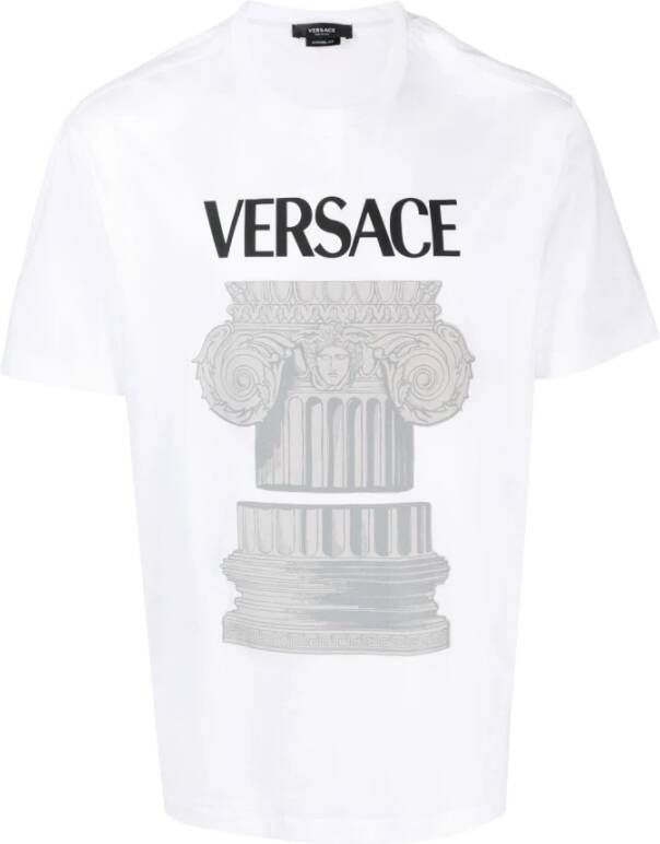 Versace T-Shirts Wit Heren