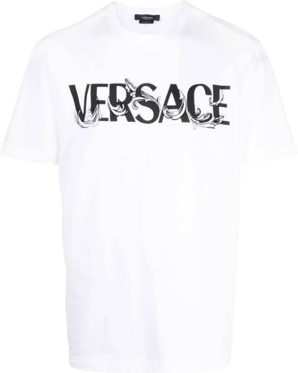 Versace T-Shirts Wit Heren