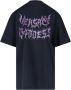 Versace Goddess Print Oversized T-shirt Black Dames - Thumbnail 1