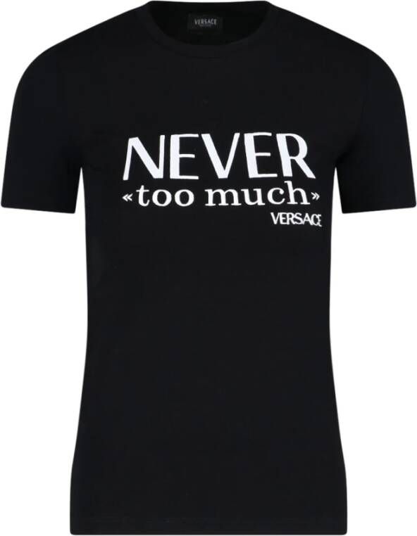 Versace Stijlvol T-shirt voor elke gelegenheid Black Dames