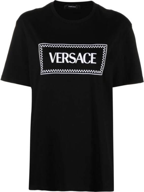 Versace Stijlvolle T-shirts en Polos Black Dames