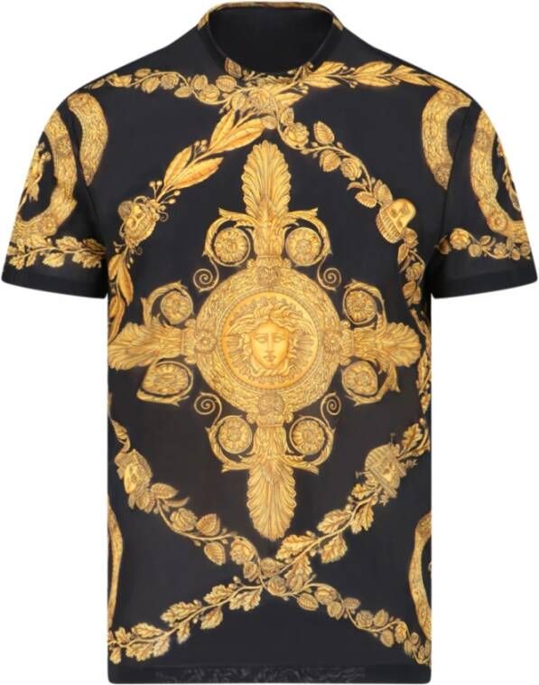 Versace T-Shirts Zwart Heren